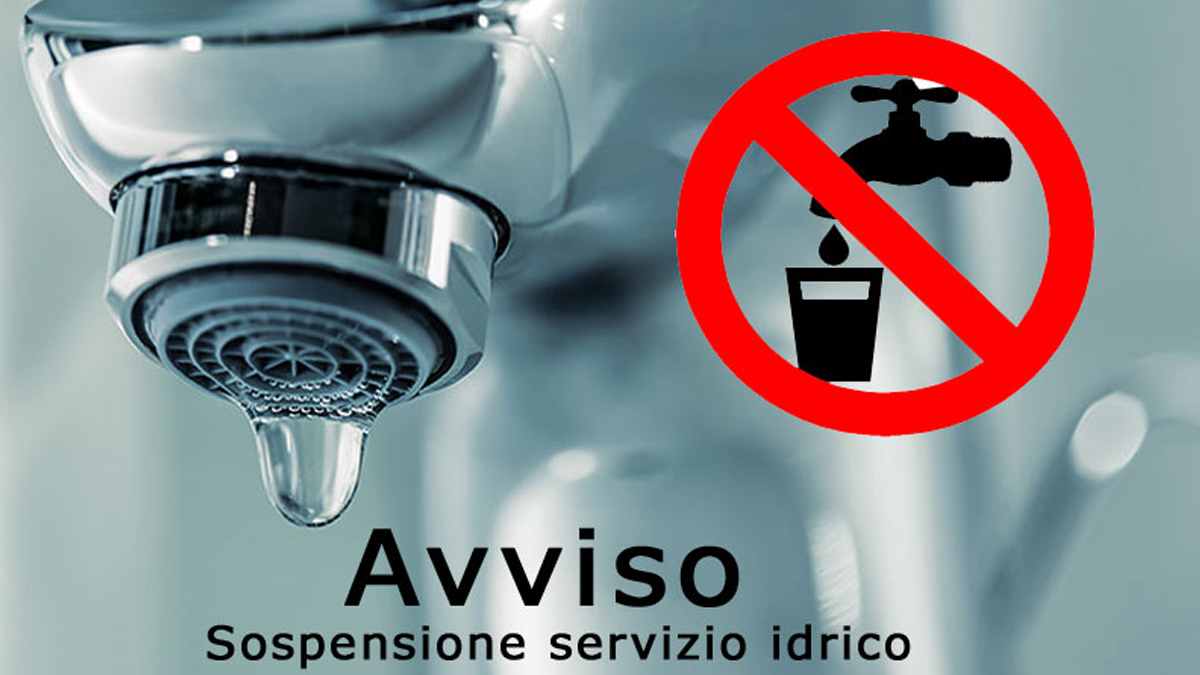 AVVISO SERVIZIO IDRICO del 19/11/2024